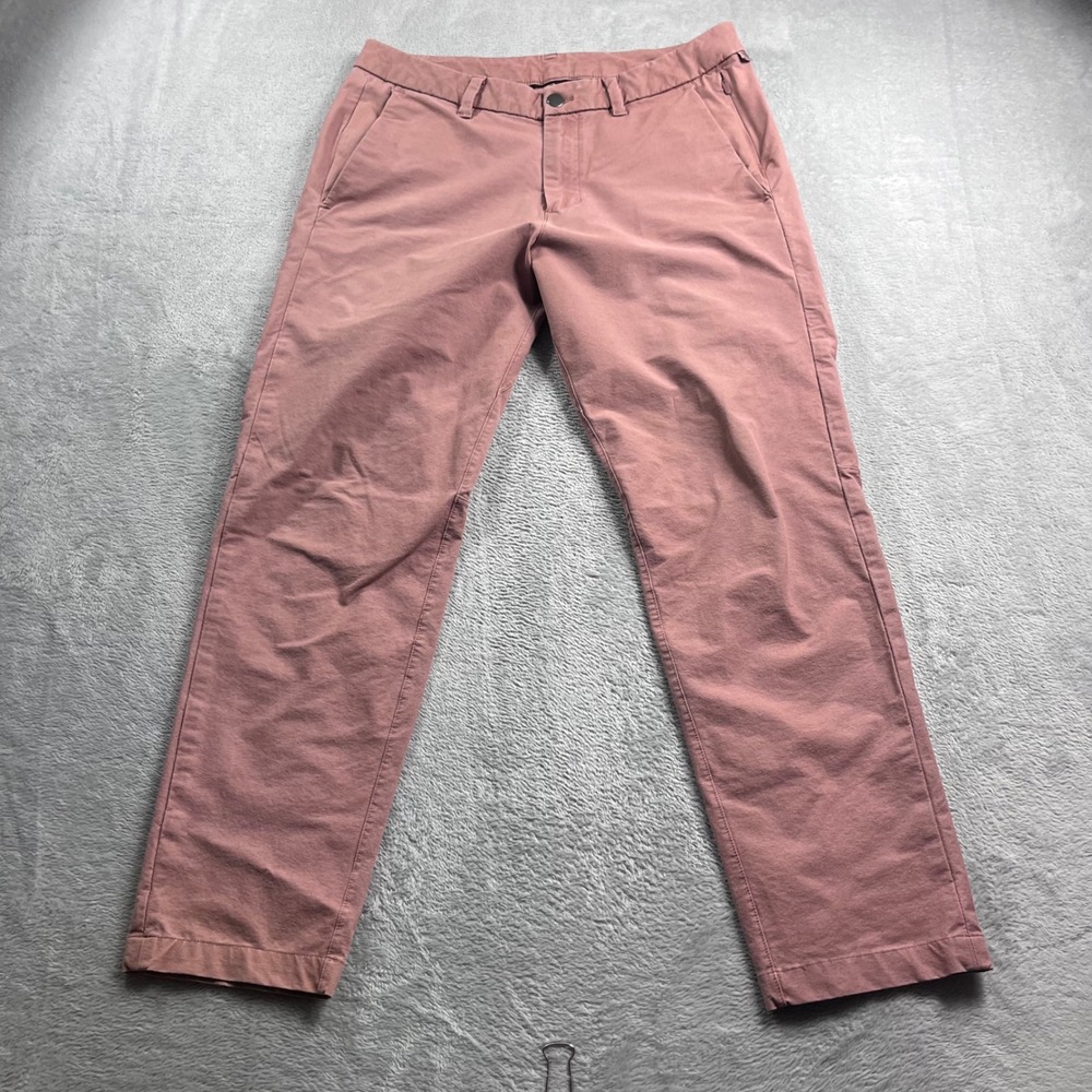 Lululemon Commission Pant Slim 31 Mens‎ Dusty Rose Mauve Chino Trousers LM5ACNS